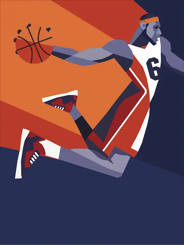 热血篮球比赛海报背景