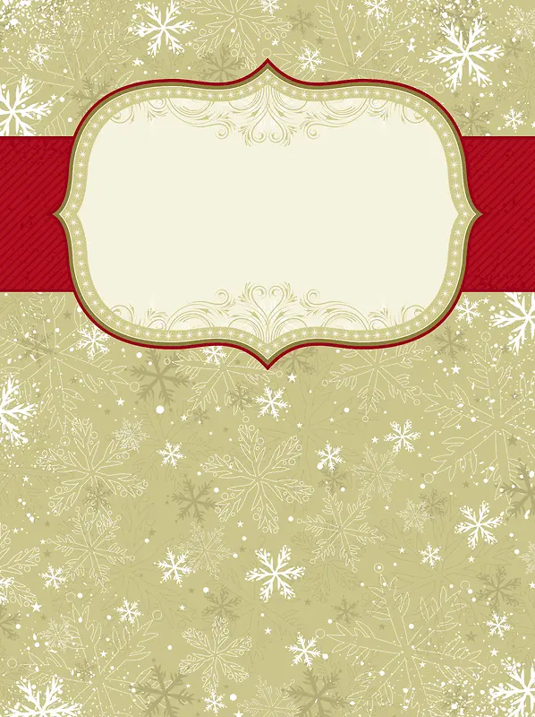 矢量复古边框圣诞节背景素材