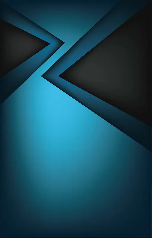 蓝色光晕上的三角形背景素材
