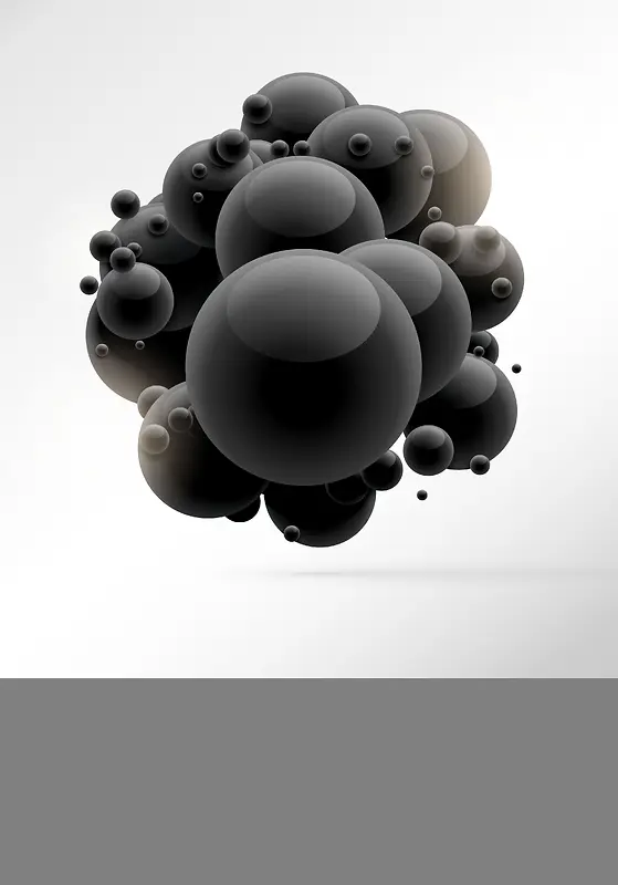 圆球体科技感十足宣传封面背景