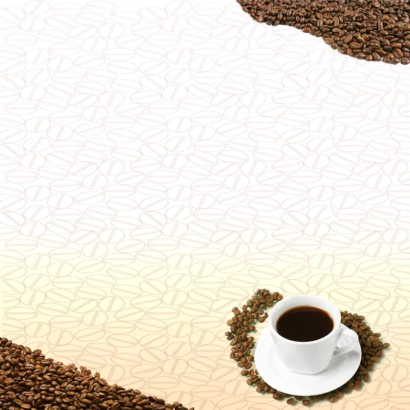 简约咖啡机咖啡豆PSD分层主图背景素材