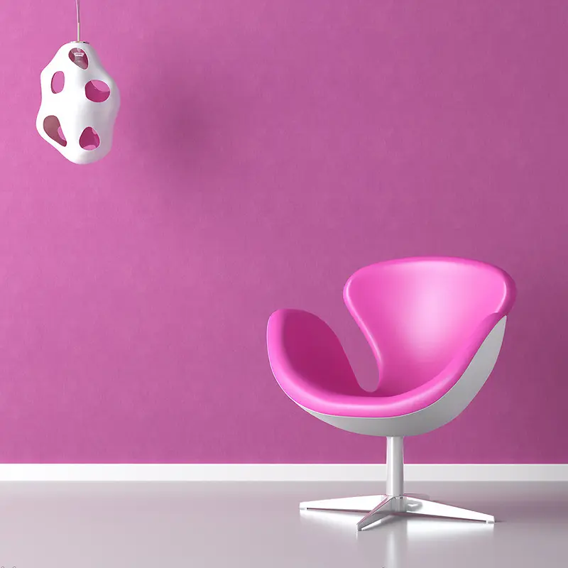 粉色天鹅椅创意灯具家具背景