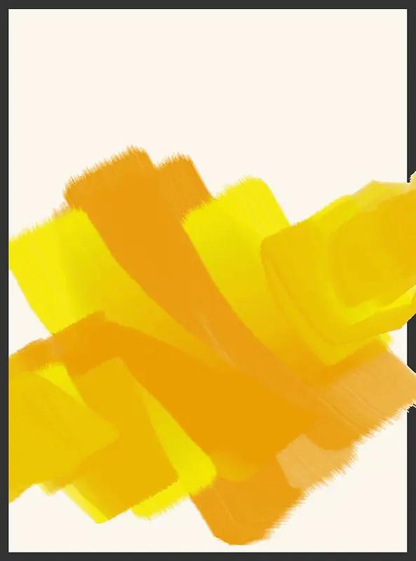黄色水彩艺术抽象商务背景