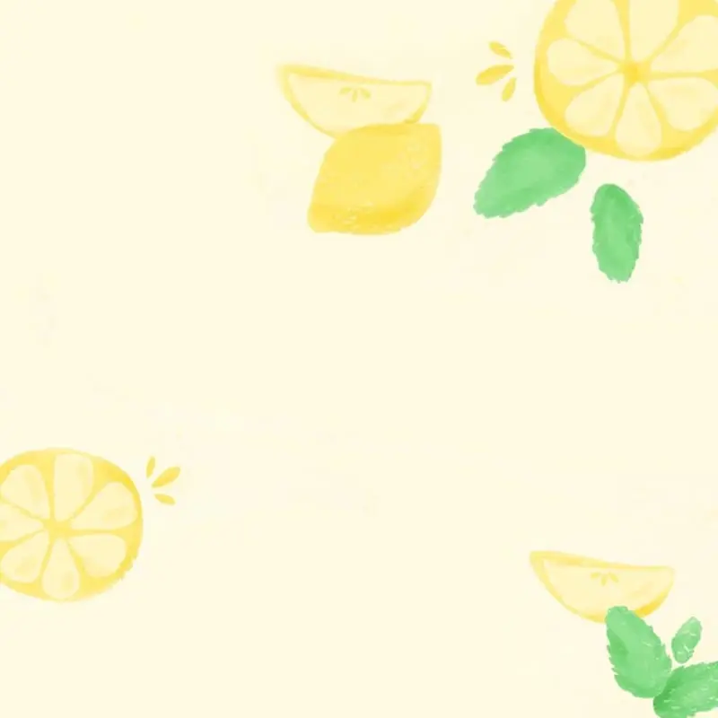 清新柠檬黄背景