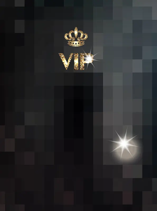 矢量质感黑色VIP背景素材