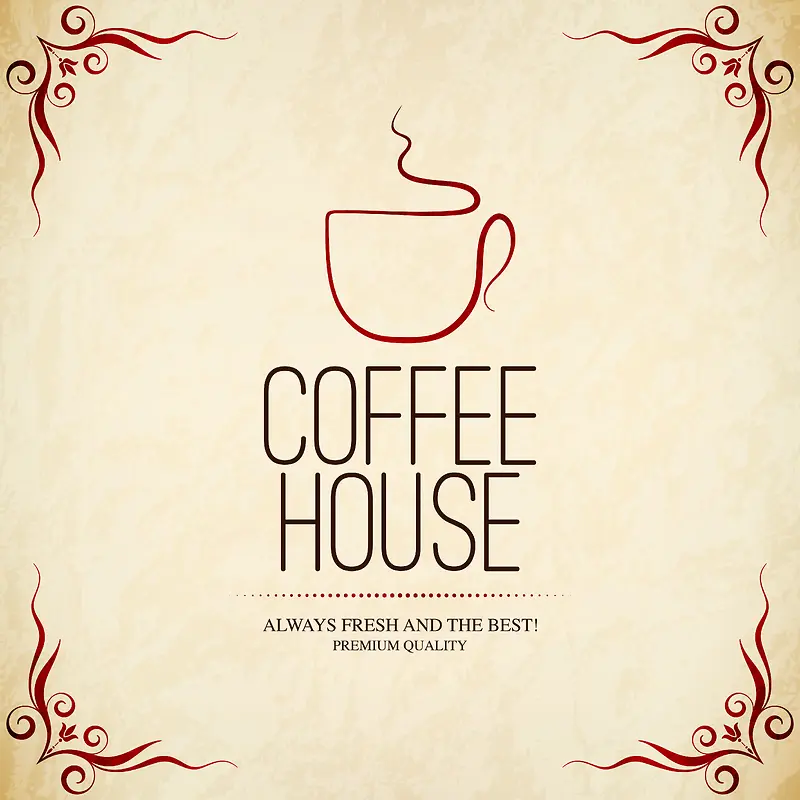 咖啡菜单封面设计图片