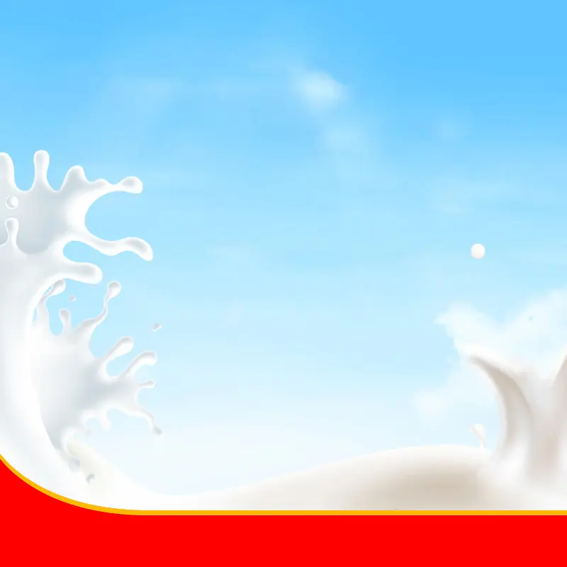 简约蓝天飞溅牛奶PSD分层主图背景素材