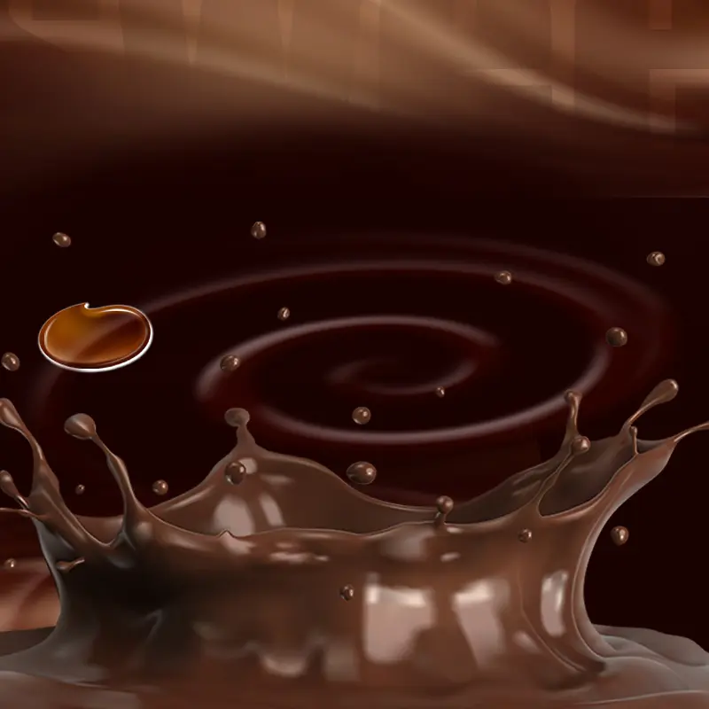 飞溅巧克力酱PSD分层主图背景素材
