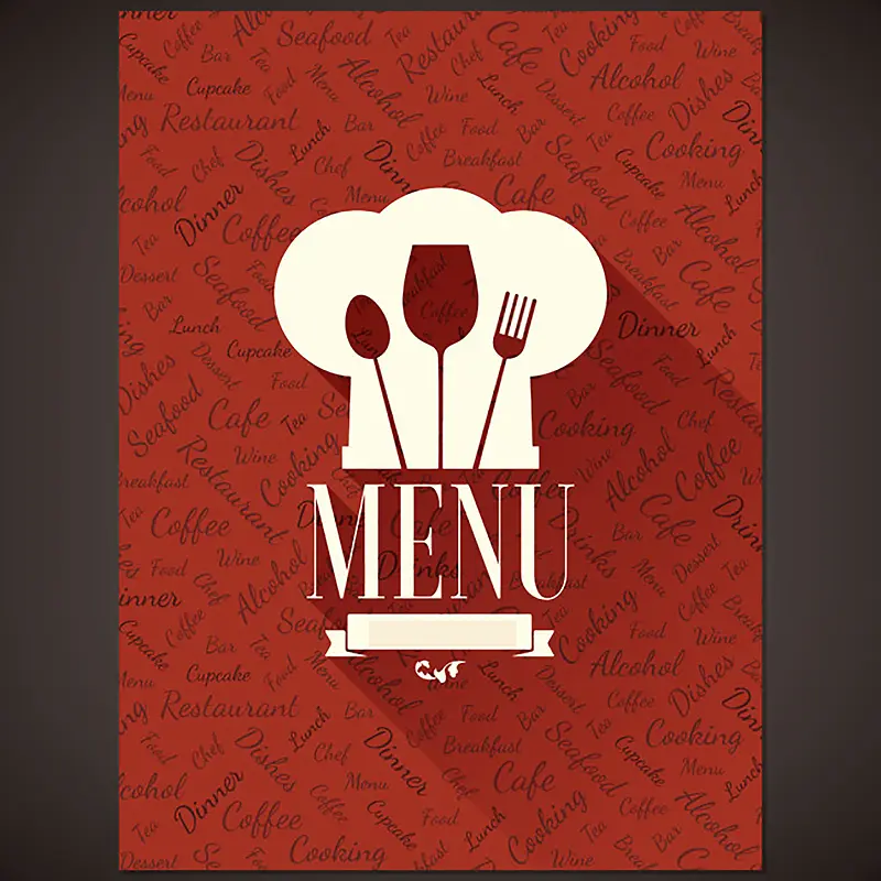 餐厅菜单设计素材图片