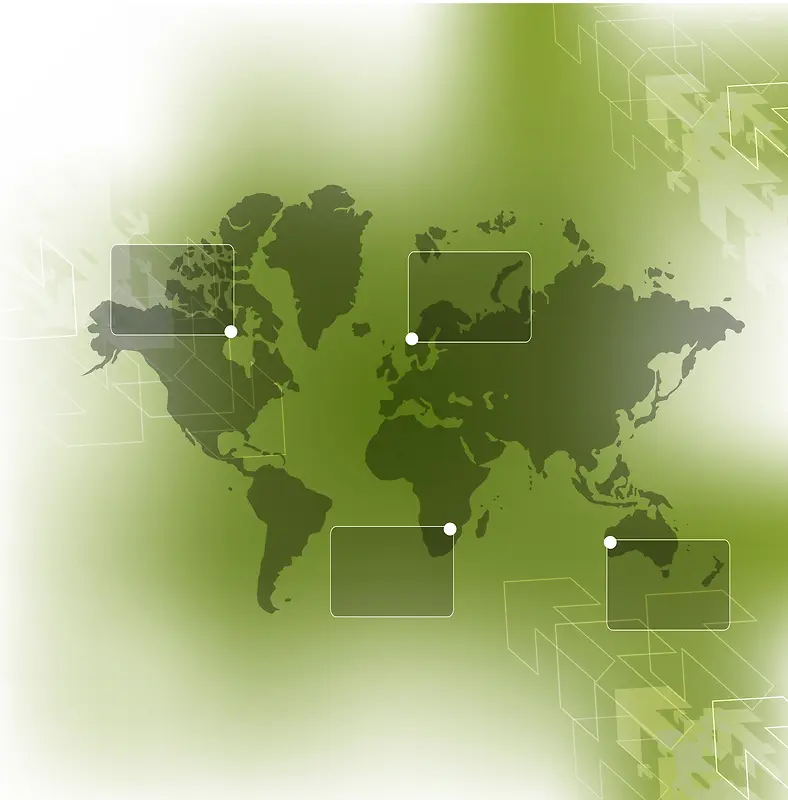商业报告绿色世界地图背景素材
