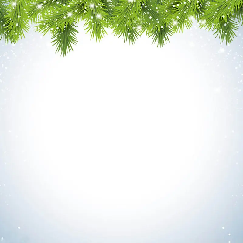 圣诞节雪松背景图