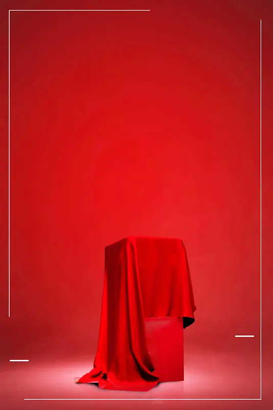 红色神秘新品上市海报