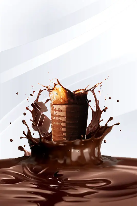 巧克力美味促销海报设计