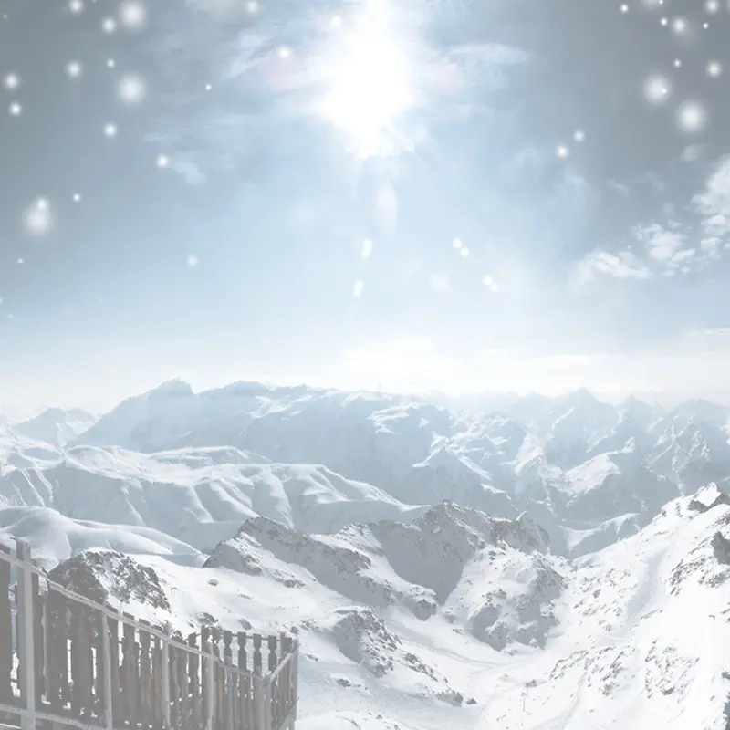 唯美雪山背景