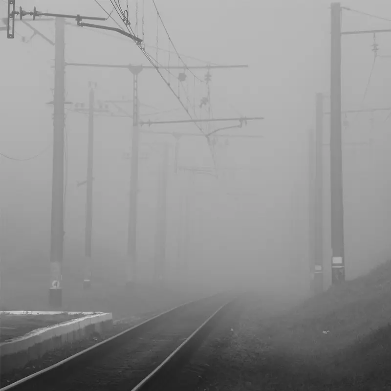 大雾中的列车