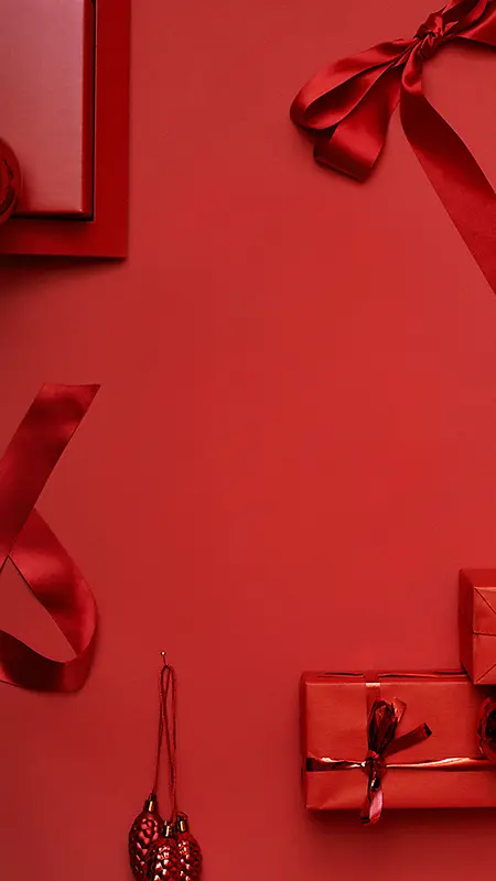 红色礼物盒H5背景