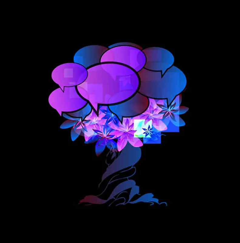 绿色树木背景