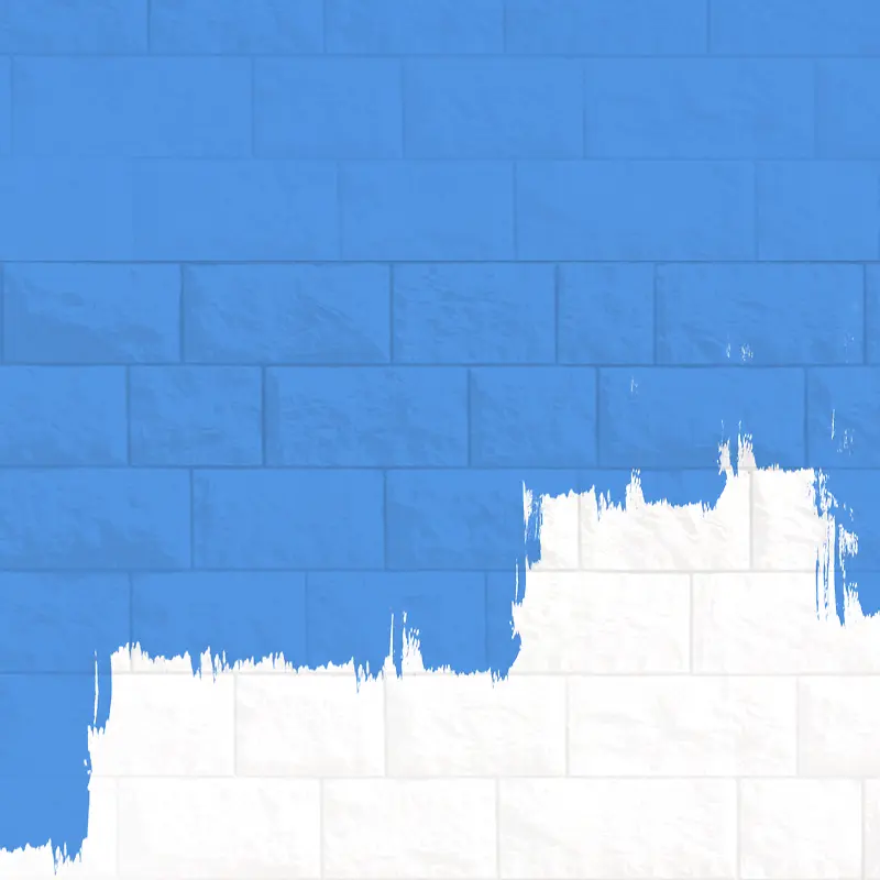 家装蓝色墙壁白色粉刷主图背景