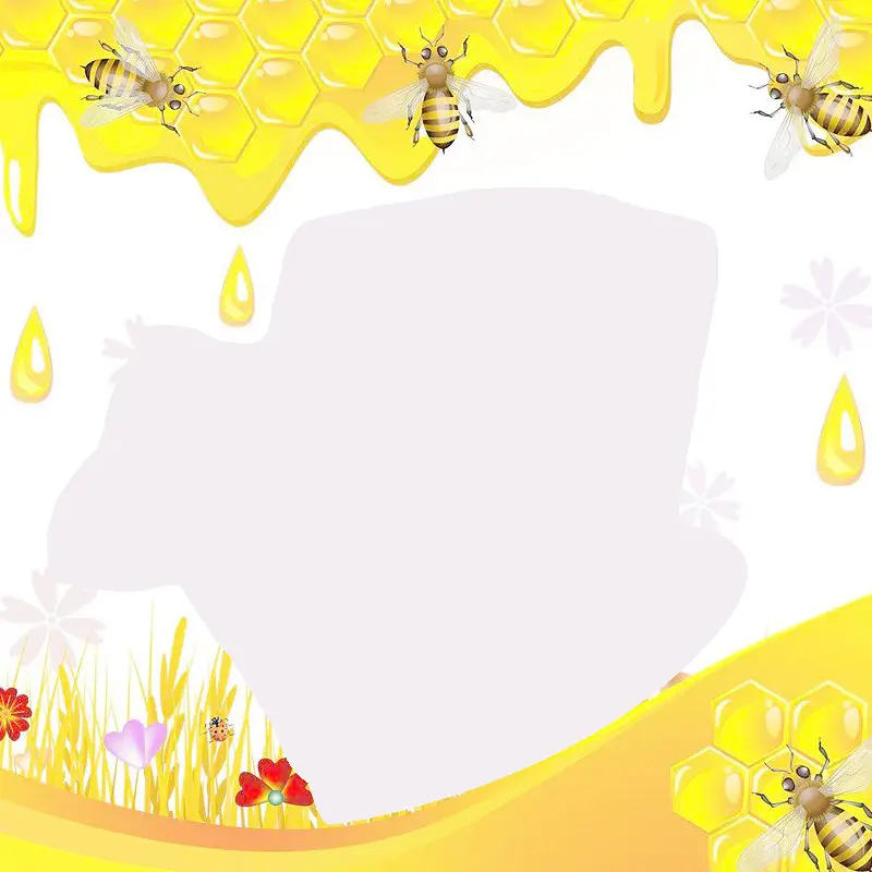 蜂蜜蜜蜂背景图