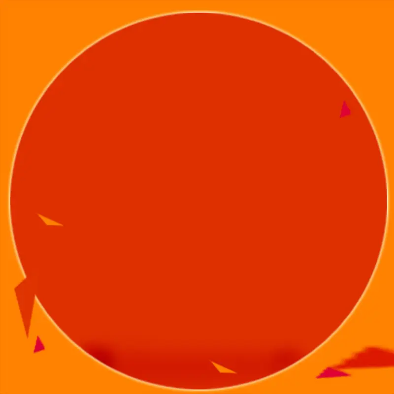 橙色大圈圈背景