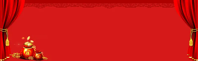 红色喜庆春节banner