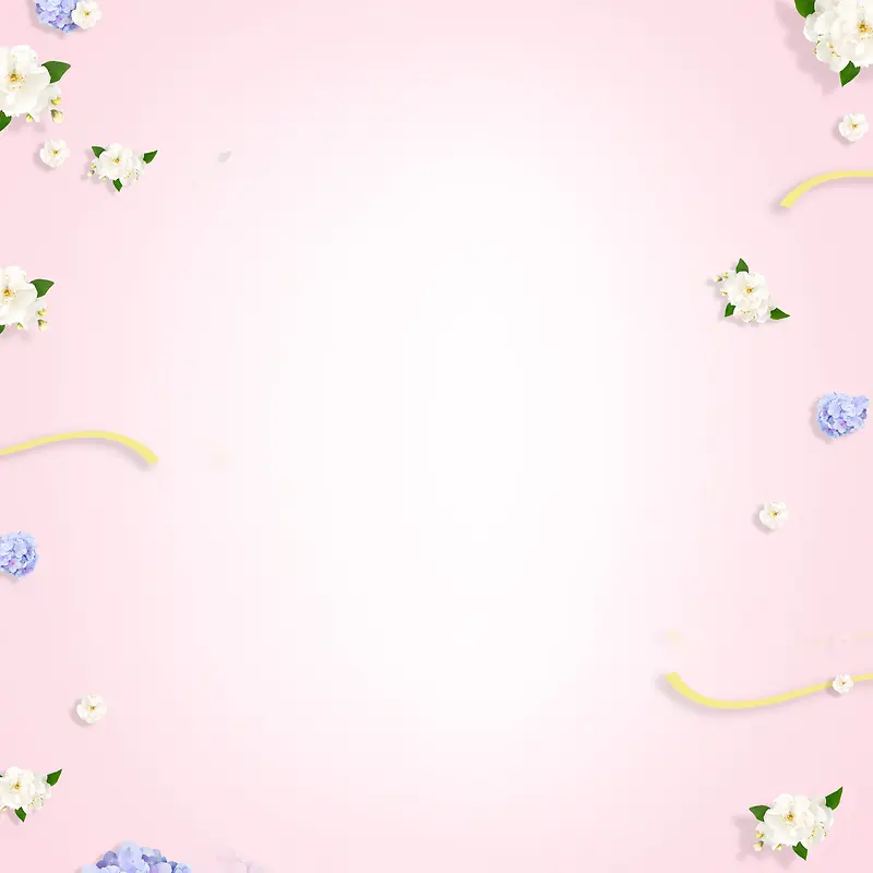 浪漫梦幻暖色花朵粉色背景素材
