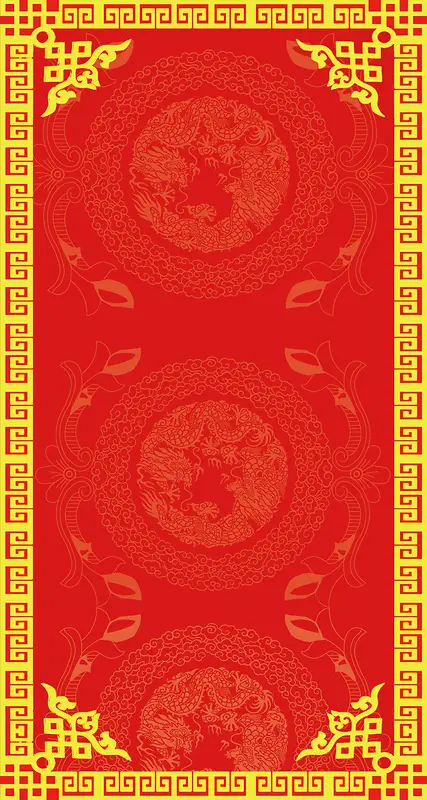 中国风花纹展板背景