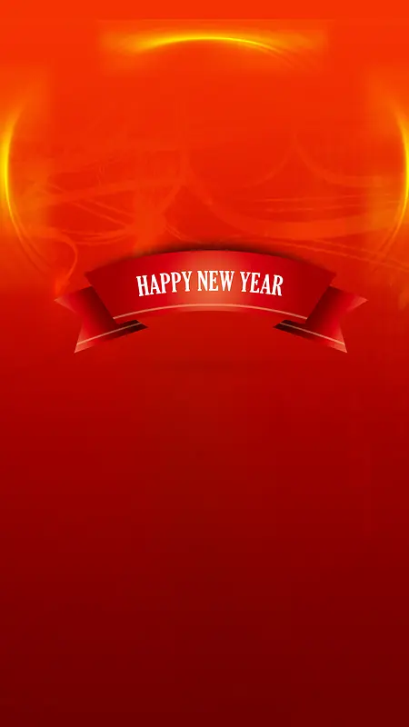 新年快乐红色H5背景素材