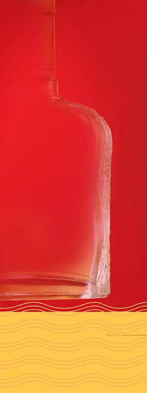 红色背景酒类的海报