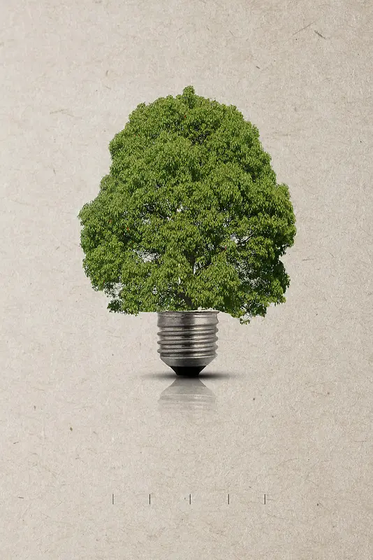 低碳生活绿色环保海报背景素材