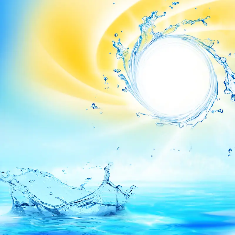 清新水波背景