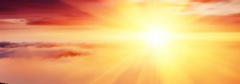 自然风景夕阳无限好banner背景