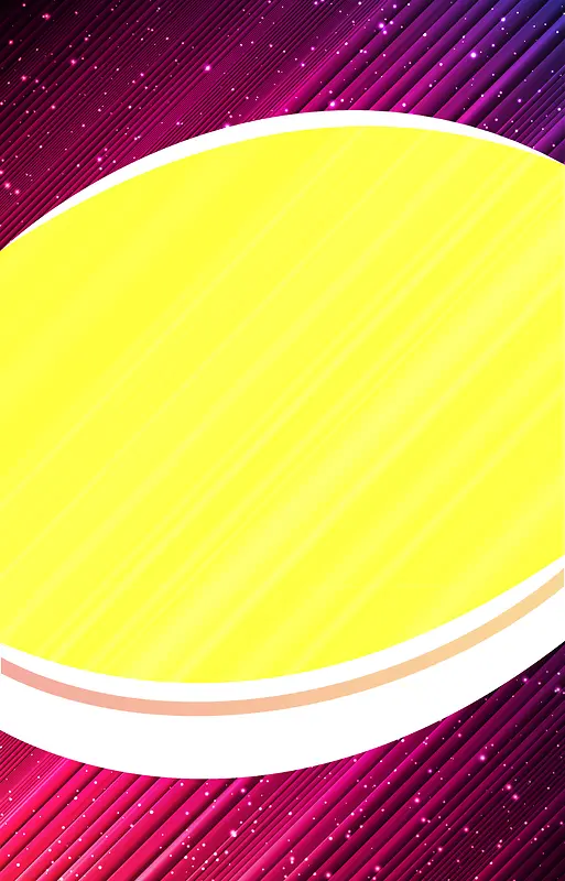 黄色椭圆上的红条纹背景素材