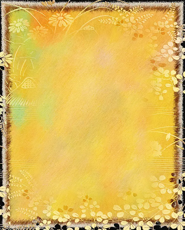 黄色花纹背景