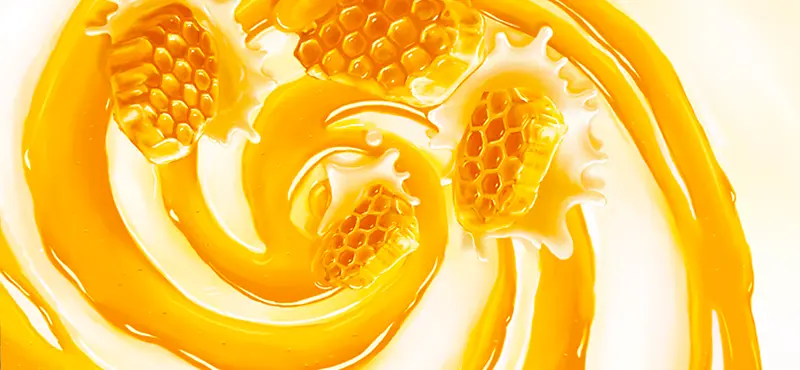 金黄色蜂蜜背景装饰