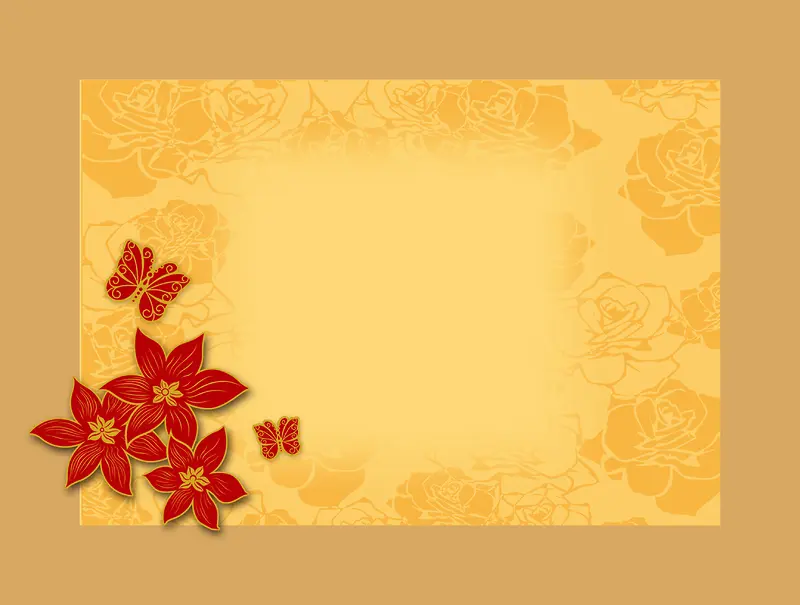 典雅欧式玫瑰底纹海报背景模板