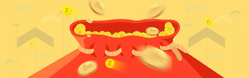 理财红包海报banner背景