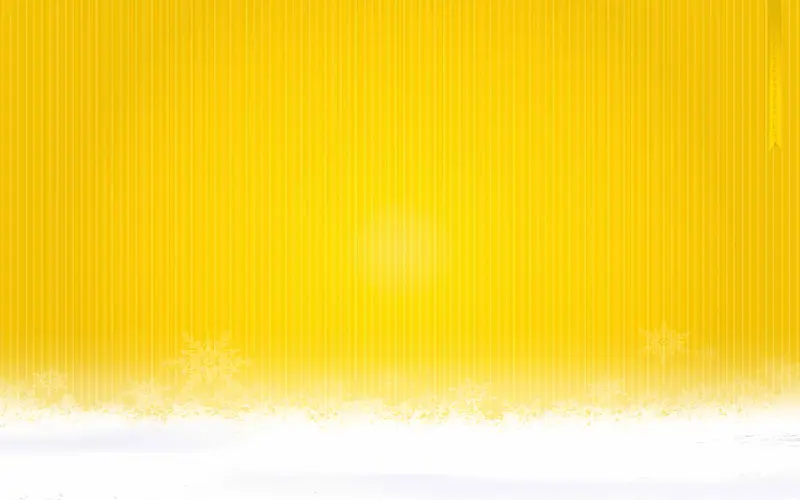 黄色质感雪景海报背景模板
