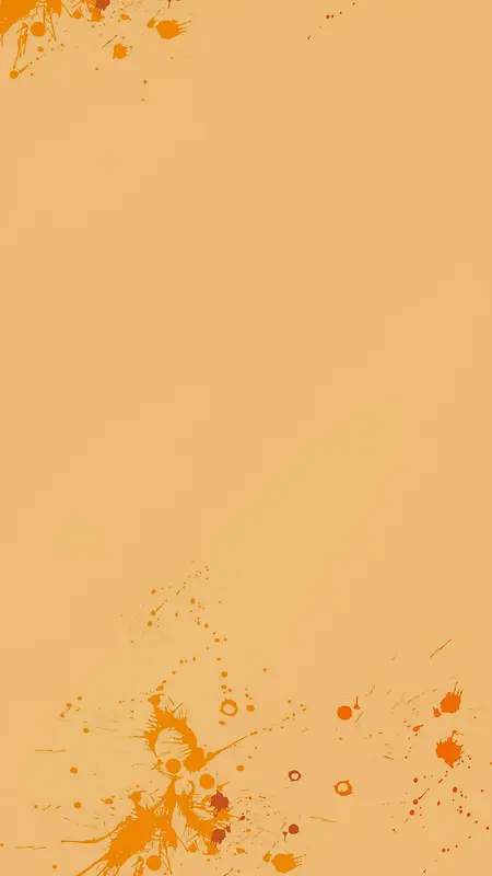 橘黄色喷溅晕染纹理H5背景图片
