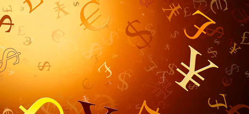 钱币符号背景banner
