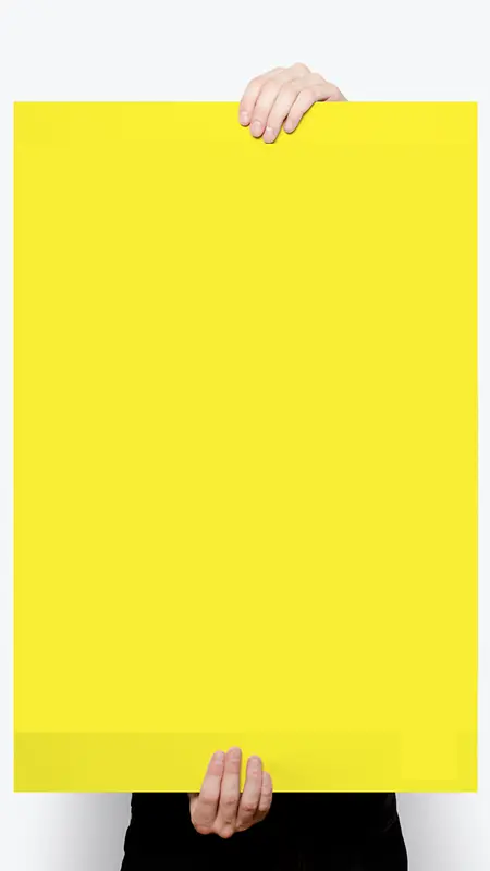 黄色大气简约海报H5背景