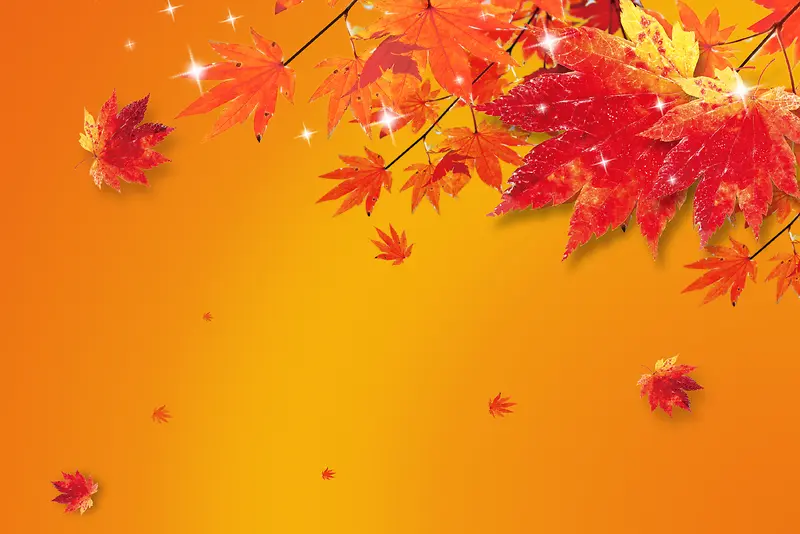 秋天收获的季节海报背景素材