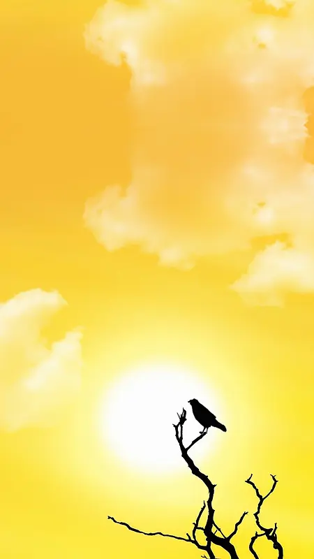 黄昏日落H5背景图