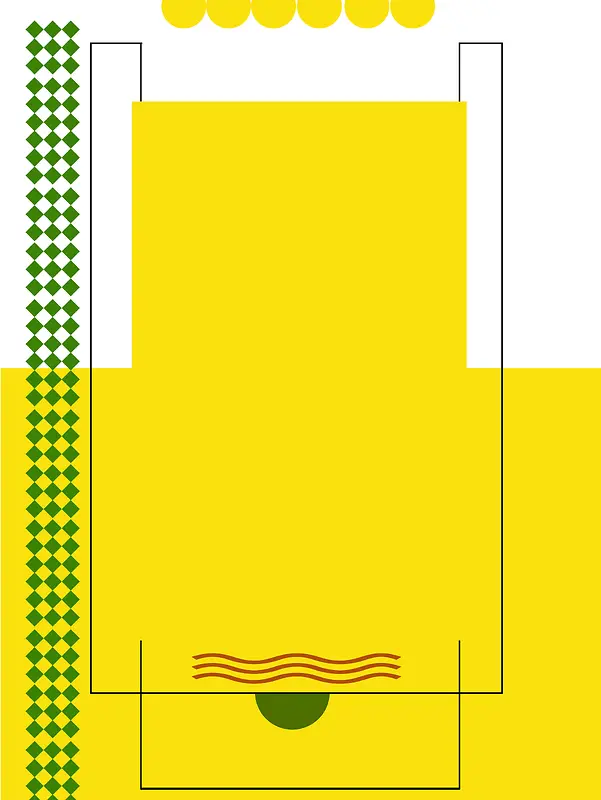 淡黄色夏季清仓创意海报背景模板