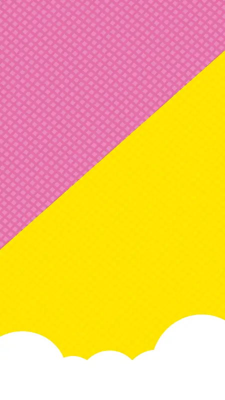 黄色粉色相间的H5素材背景