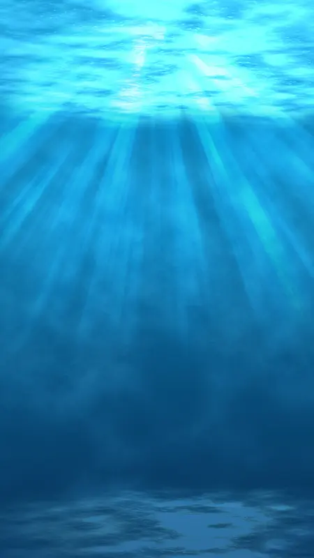 蓝色海底梦幻幽深背景图