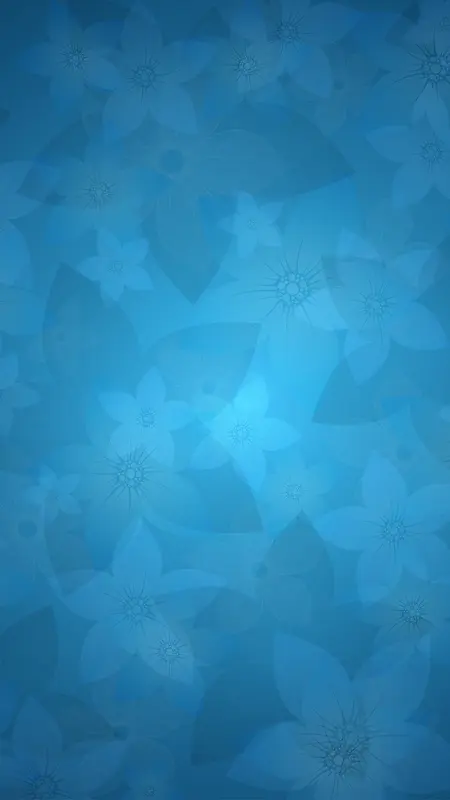 蓝色花朵图案底纹H5背景素材