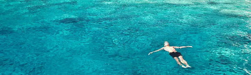 蓝色水面简约游泳背景