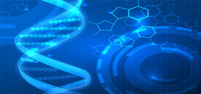 蓝色高科技医学背景
