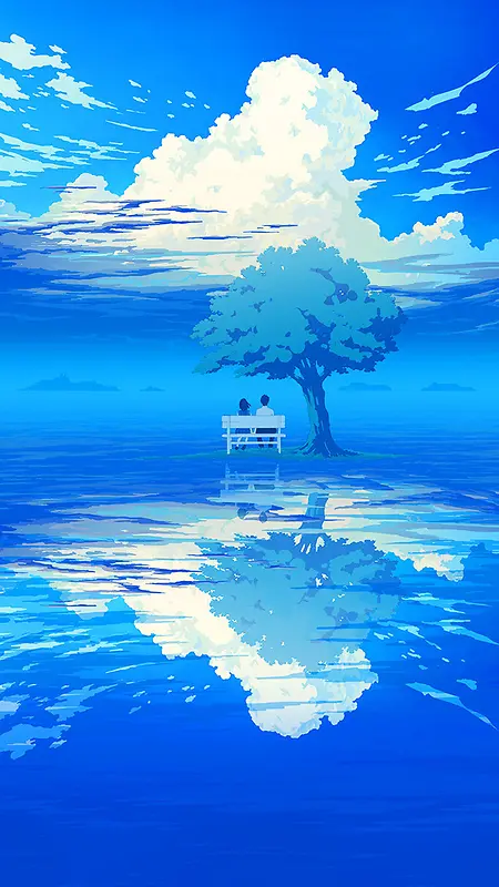 倒影H5背景